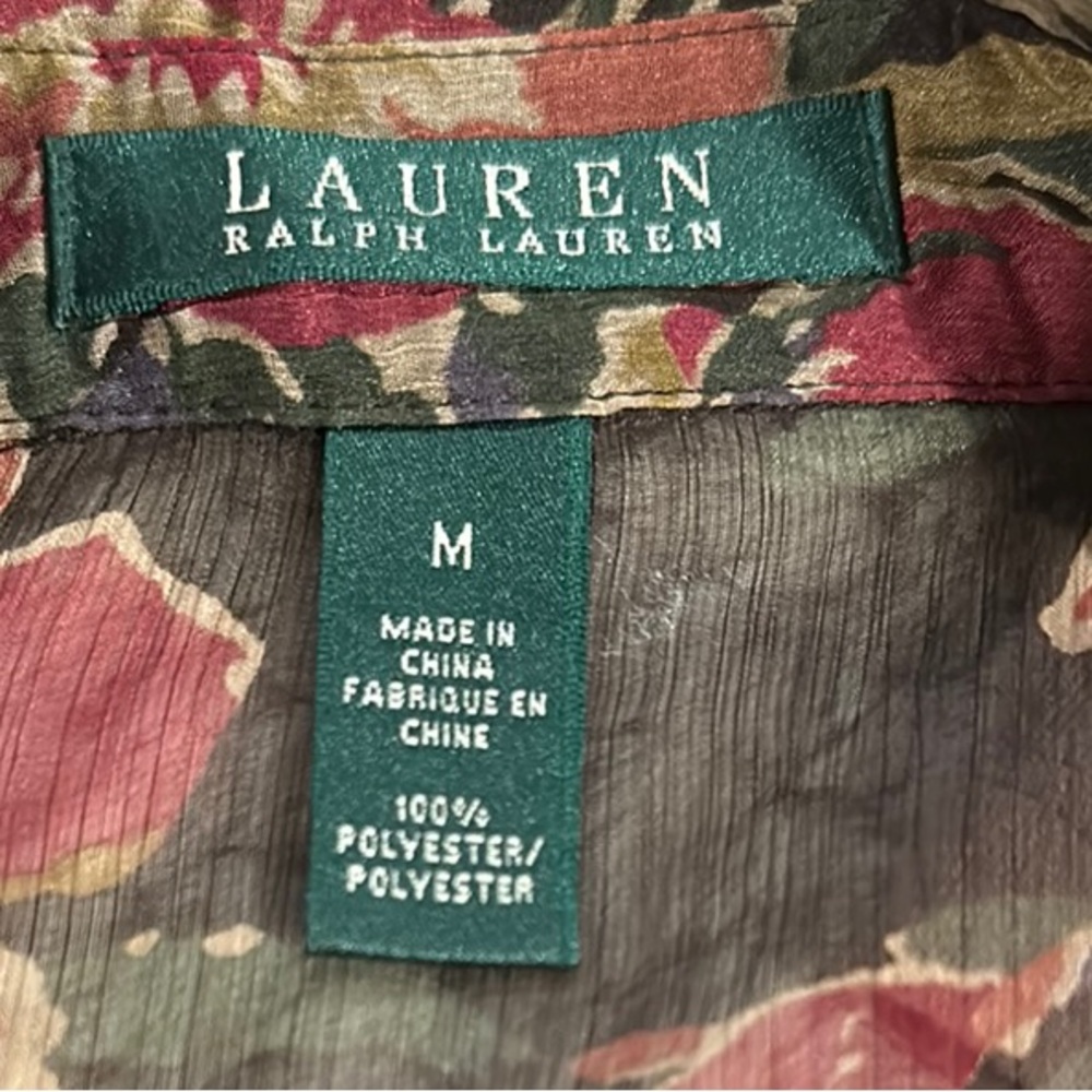 Floral Ralph Lauren Ruffle Blouse - Picture 2 of 6